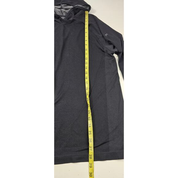 Fabletics large L black performance lightweight hooded pullover active running - Picture 7 of 7